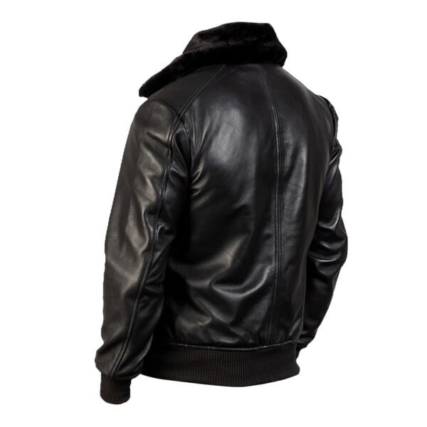 Mens G-1 Shearling Bomber Leather Jacket - Image 3