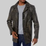 Mens Vintage Brown Leather Jacket