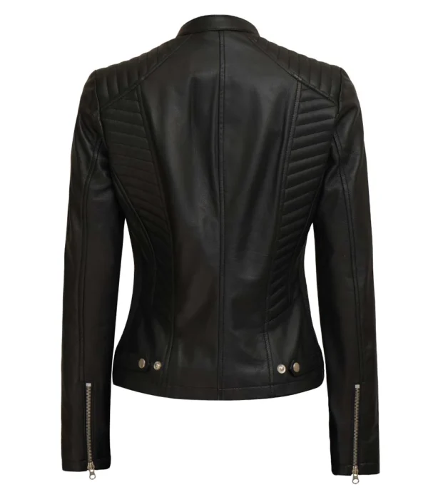 Classic cafe racer leather jacket