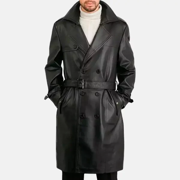 Double Breasted Duster Coat for Men