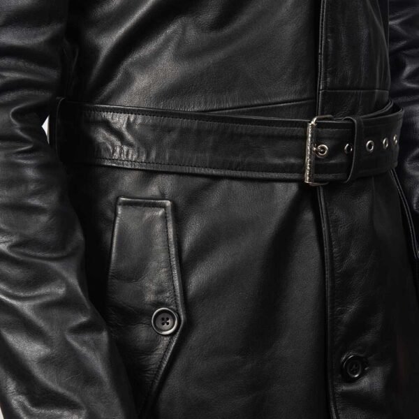 Mens-Genuine-Black-Leather-Coat