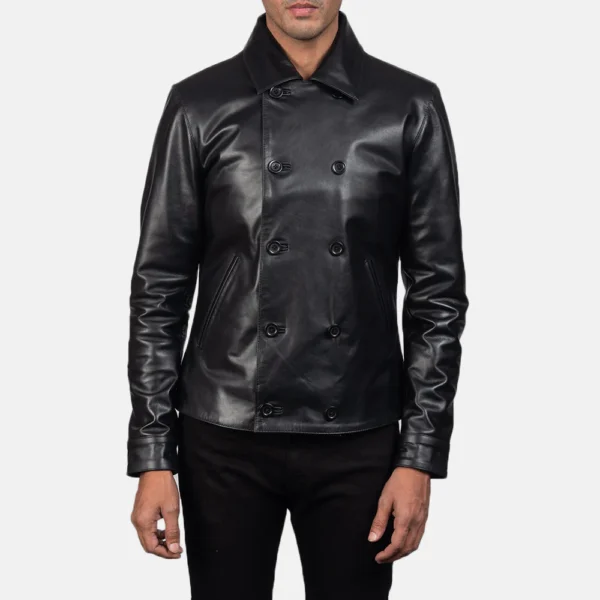 Mens-black-leather-outerwear