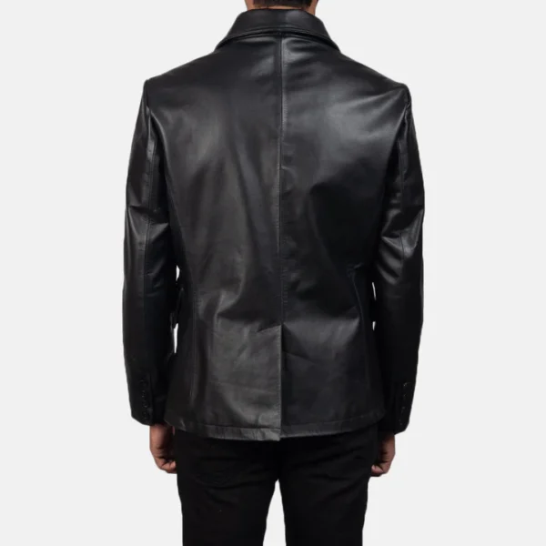Stylish-black-leather-naval-coat