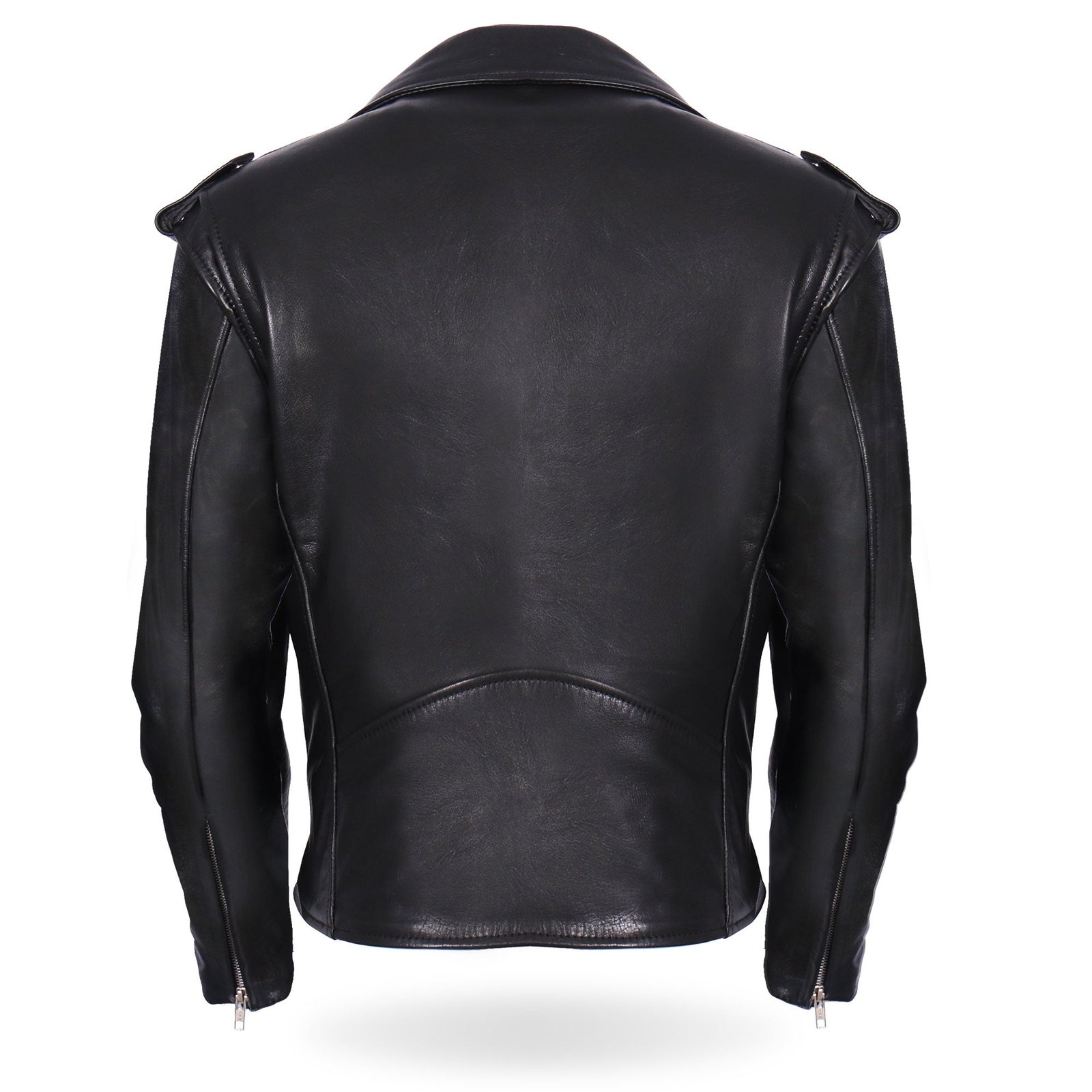 ladies black classic motorcycle leather biker jacket