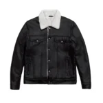 Mens RAF B3 Aviator Shearling Sheepskin Trucker Jacket