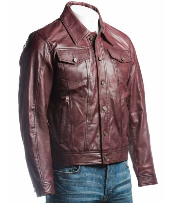 Mens-burgundy-leather-jacket