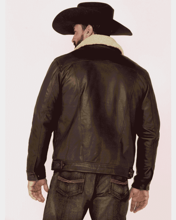 Mens-leather-trucker-jacket-dark-brown-2