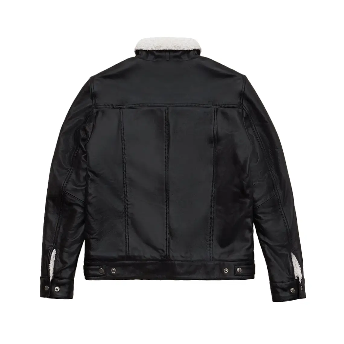 Mens RAF B3 Aviator Shearling Sheepskin Trucker Jacket