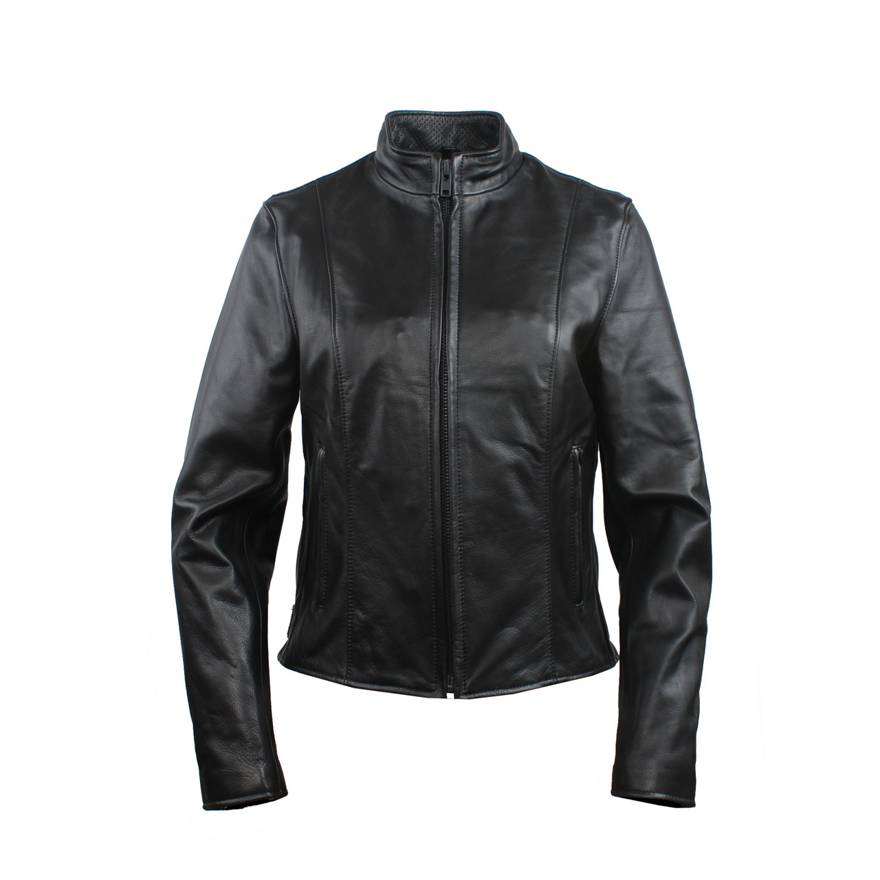 womens flower lined leather jacket