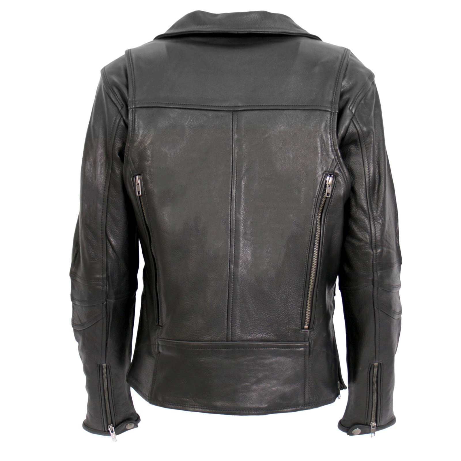 womens premium black classic motorcycle leather jacket