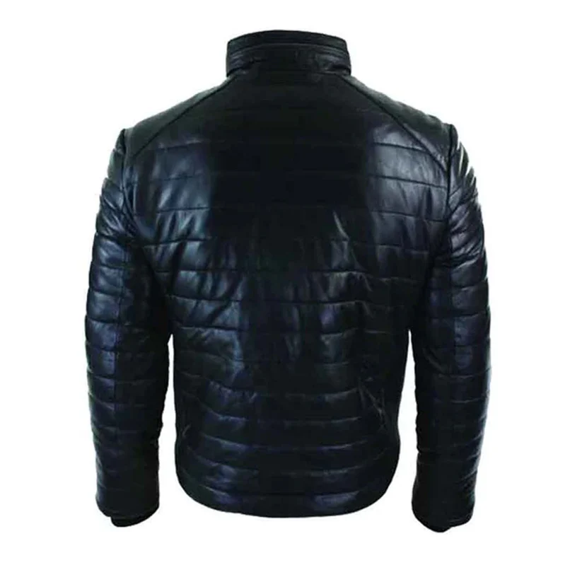 Mens-Black-Genuine-Leather-Puffer-Jacket