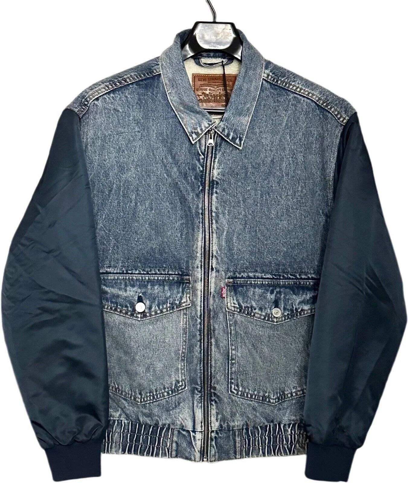 Mens-Denim-Bomber-Jacket