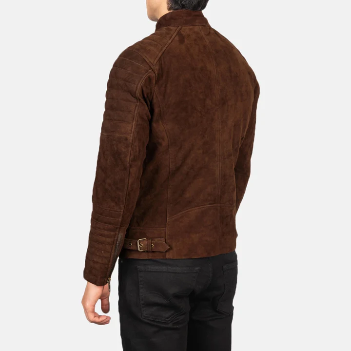 Slim-fit-suede-biker-jacket